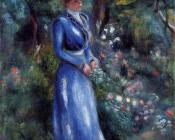 Woman in a Blue Dress, Garden of Saint-Cloud